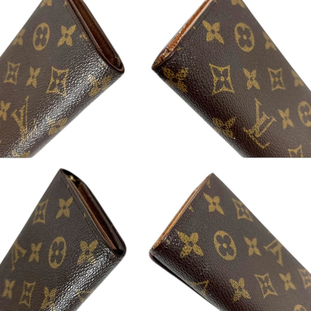 ルイヴィトン 折り財布 ポルトモネビエ トレゾール モノグラム