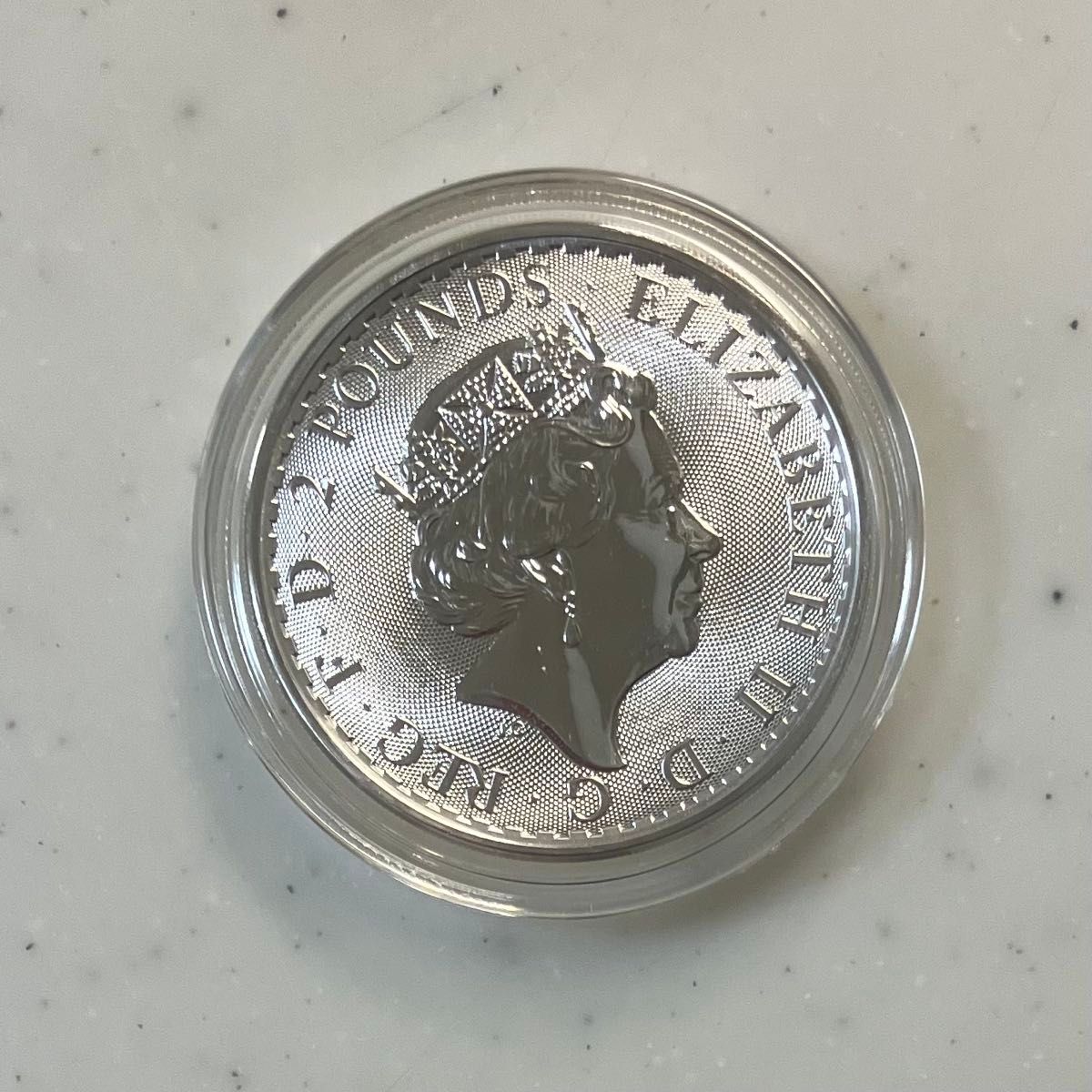 2021年 イギリス ブリタニア 銀貨 1オンス エリザベス 2世 純銀 新品