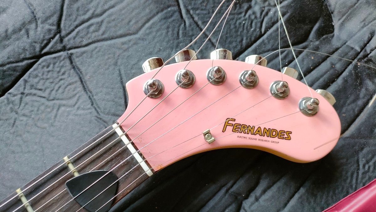 フェルナンデス ZO-3 ミニギター ピンク FERNANDES ゾーサン エレキ