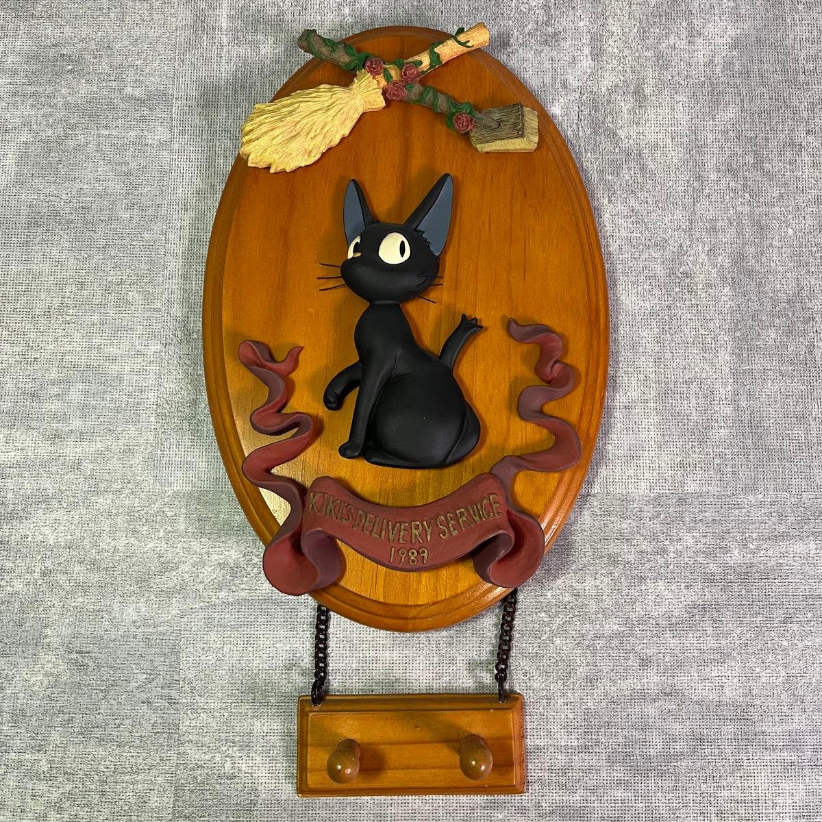 希少 当時物 ジブリ GHIBLI 魔女の宅急便 ジジ ウォールアート 壁掛け