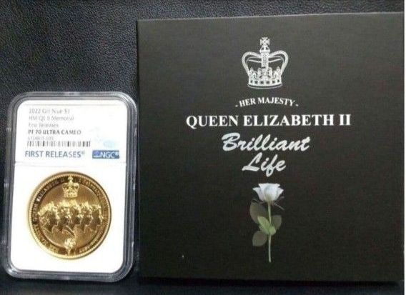 最高鑑定】2022年版 エリザベス2世追悼記念 FR NGC PF70UC レア 証明書
