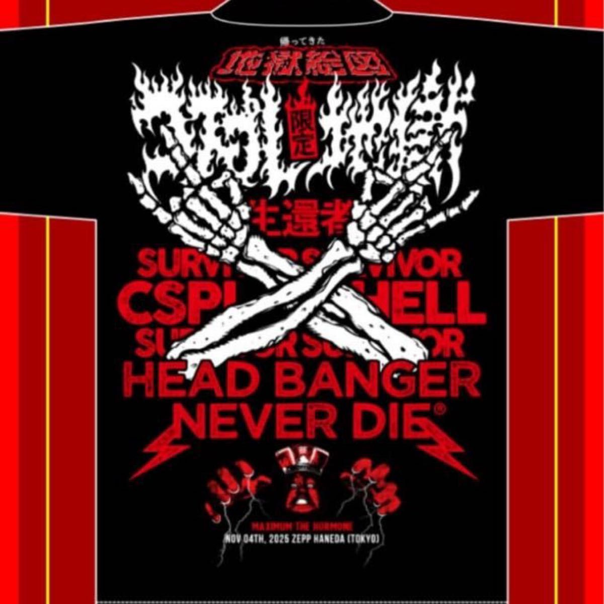 マキシマムザホルモン コスプレ地獄絵図生還者Tシャツ XLサイズ｜Yahoo