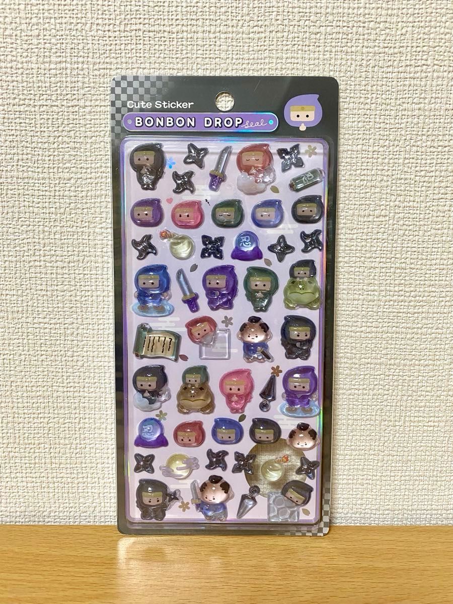 和柄 ボンボンドロップシール ボンドロ 旧作 第一弾 忍者 おにぎり お