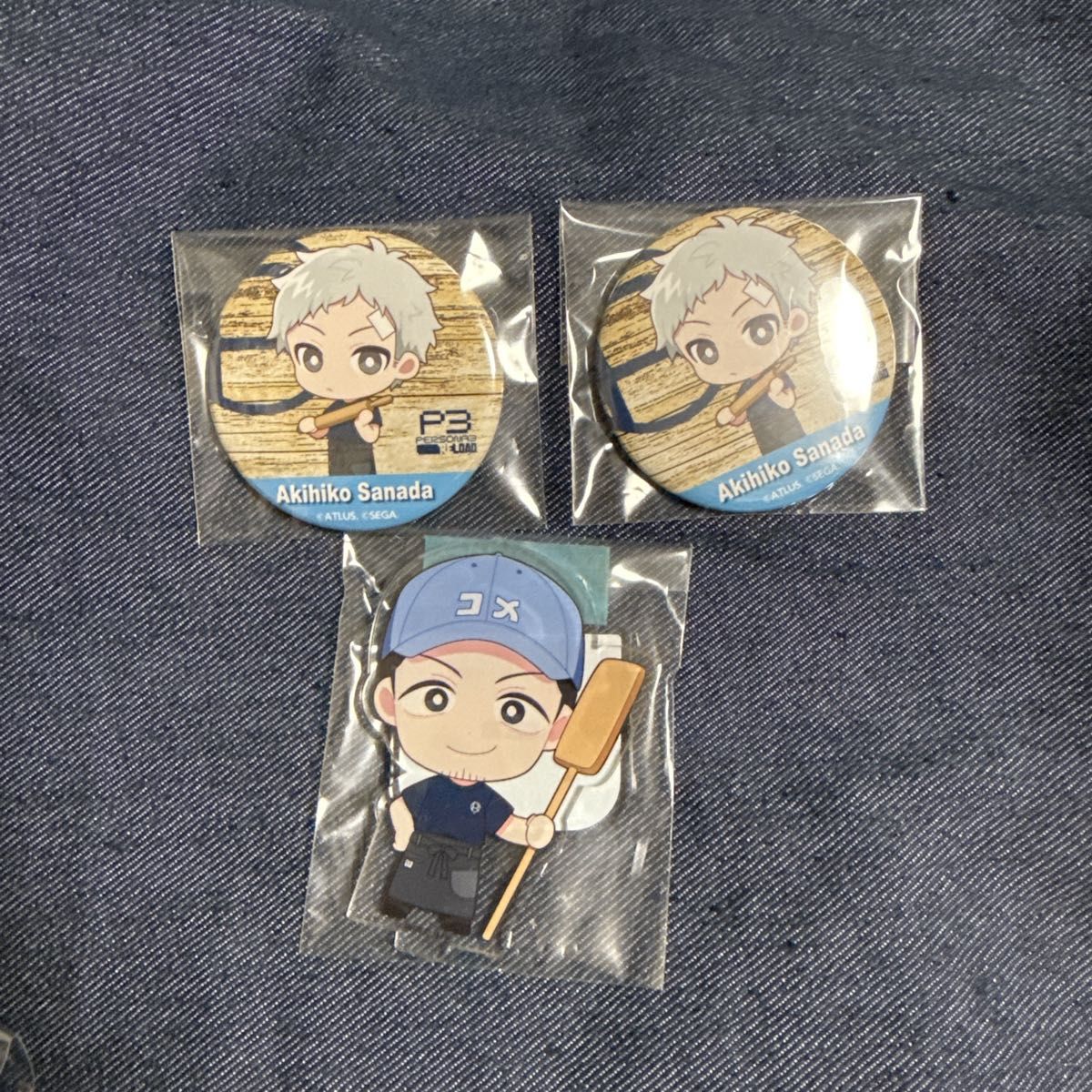 ペルソナ3 リロード 真田明彦 伊織順平 R baker 缶バッジ アクスタ