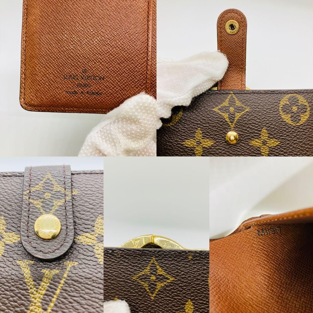 LOUIS VUITTON ルイヴィトン ヴィエノワ モノグラム がま口 二つ折り