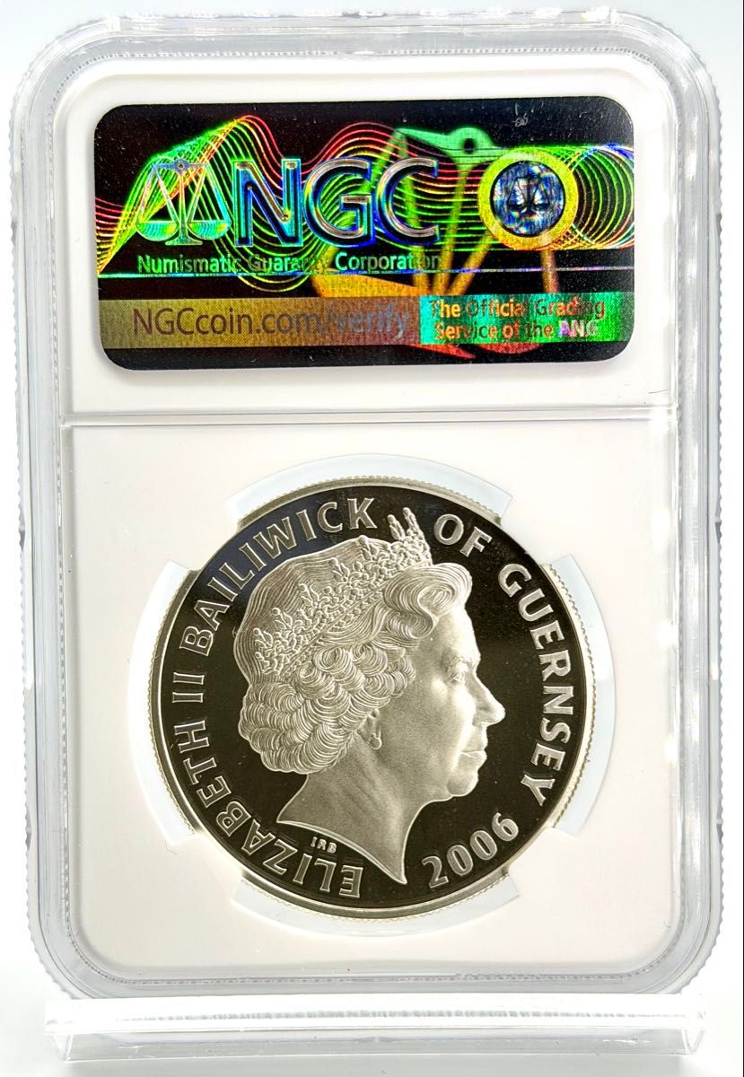 最高鑑定1枚のみ 2006年 ガンジー島 エリザベス2世 生誕80周年記念 5