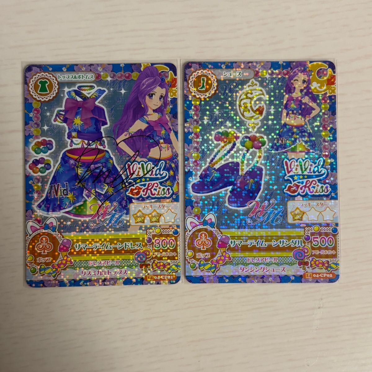 アイカツ 神崎美月 サマーデイムーンコーデ サイン付き｜Yahoo!フリマ