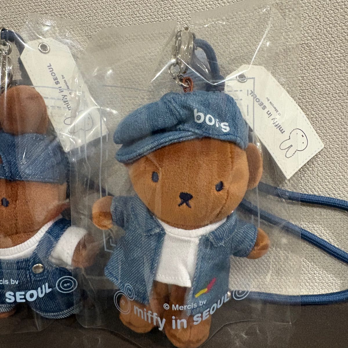韓国 ソウル ソンス 聖水 限定 ミッフィー デニムドールキーリング 2点