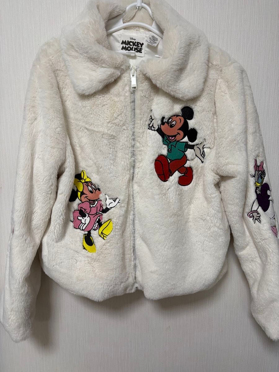 海外ディズニー USDisney ミッキー ミニー ファージャケット アウター