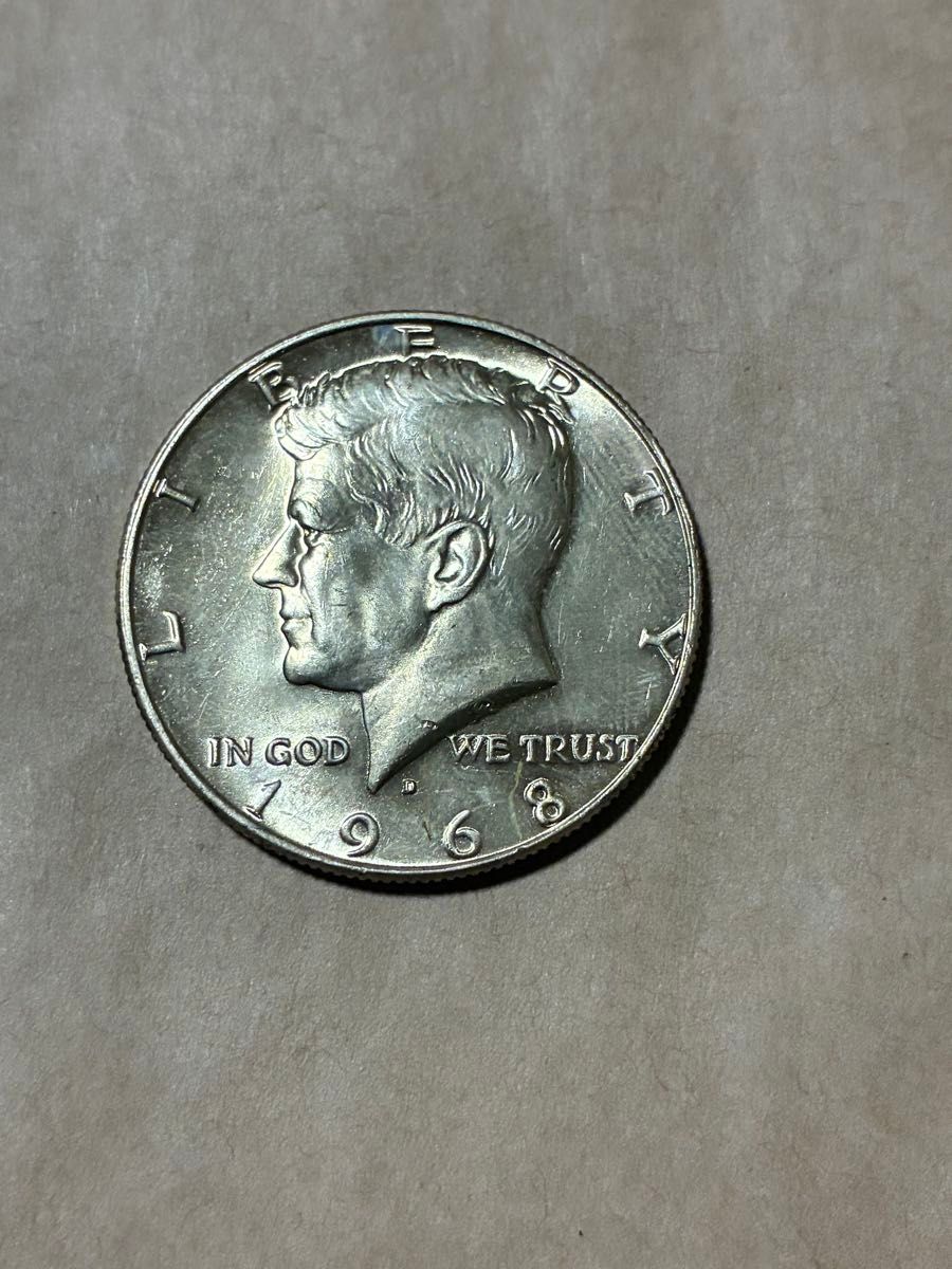 アメリカ ケネディ ハーフダラー 銀貨 1968｜Yahoo!フリマ（旧PayPay