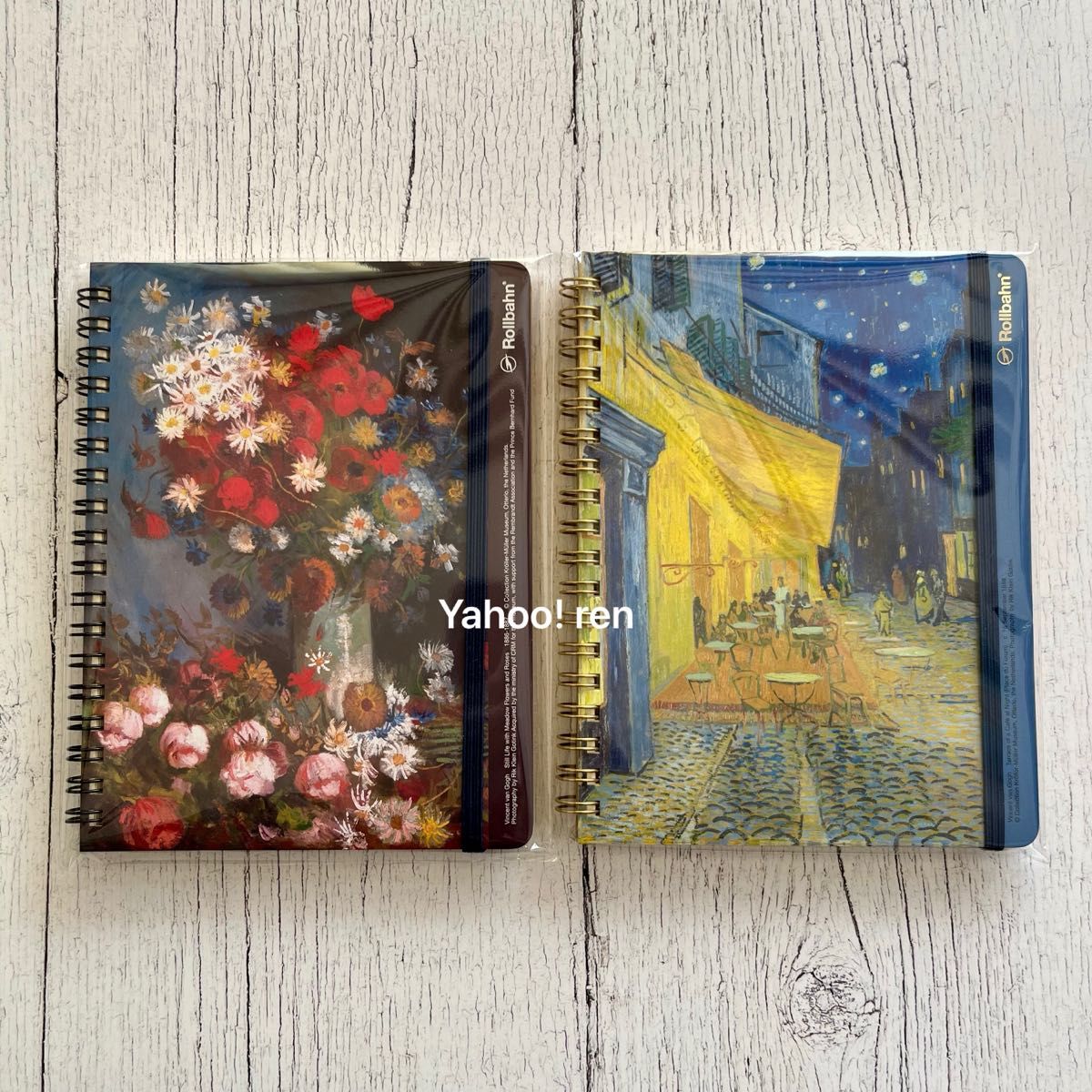 大ゴッホ展 新品未開封 ロルバーン ポケット付きメモL 夜のカフェ
