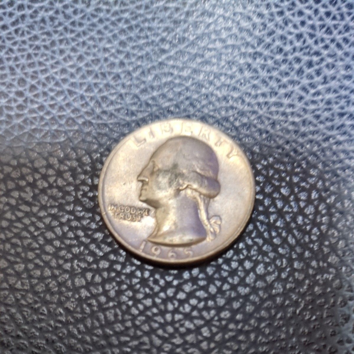 アメリカの25セント硬貨 1965年発行のワシントン・クォーターダラー