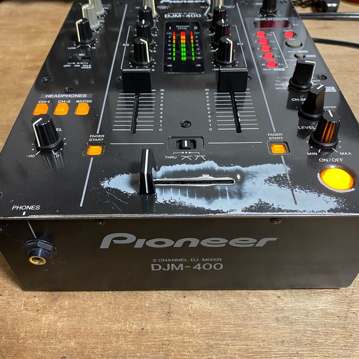 □□【電源AC付】Pioneer DJM-400 2チャンネルDJミキサー □□【電源AC