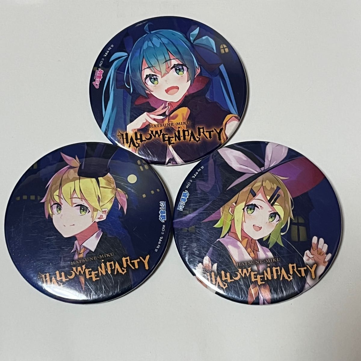 初音ミク 鏡音リン 鏡音レン ハロウィンパーティー 大丸札幌 缶バッジ