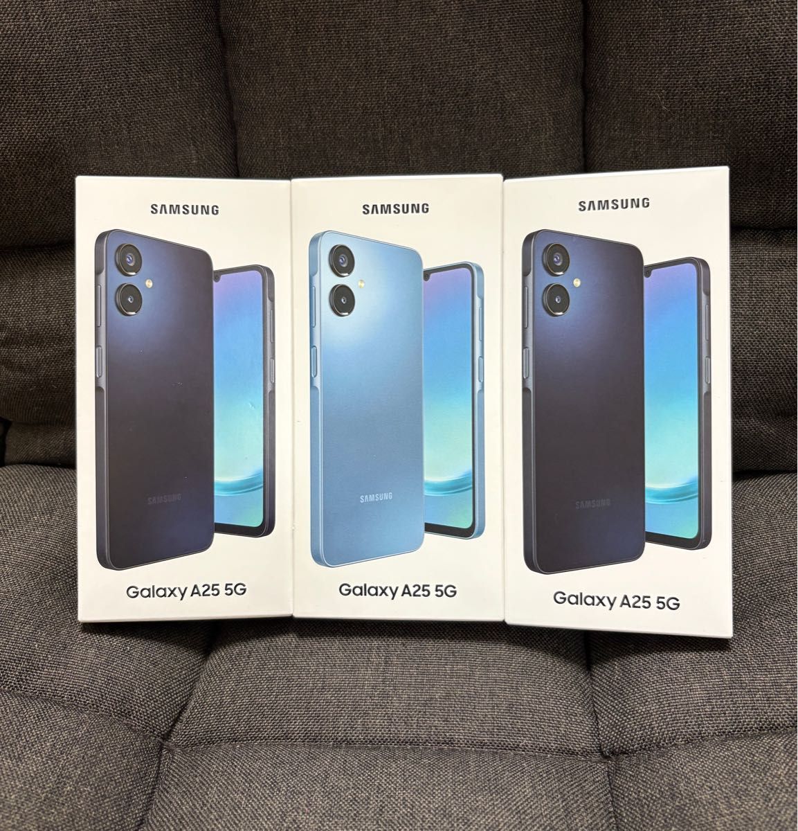 新品未使用】Galaxy A25 5G 64GB ブラック2台 ブルー1台 3台セット