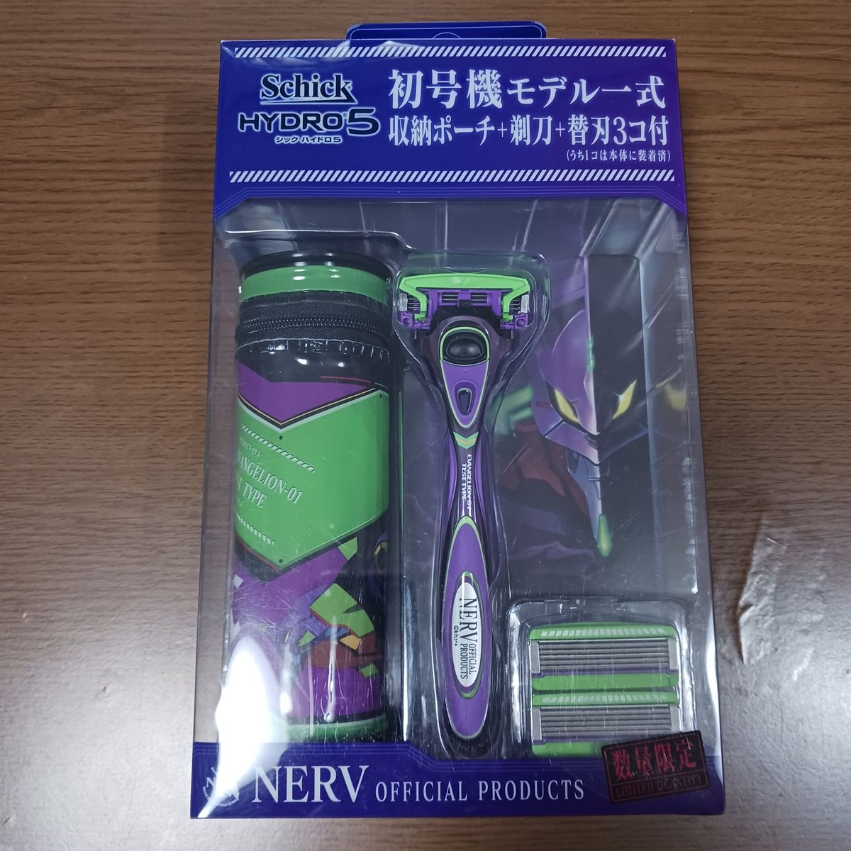 新品 未使用】Schick HYDRO5 エヴァンゲリオン コラボ 替刃3コ付 3種