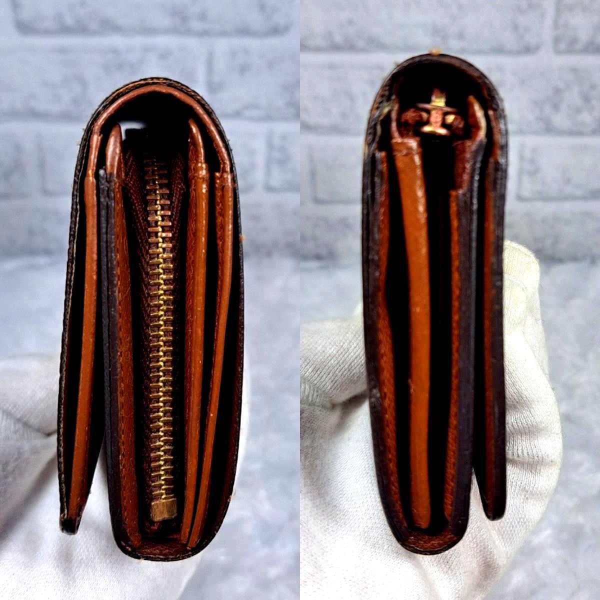 ルイヴィトン モノグラム ポルトフォイユ トレゾール L字ファスナー