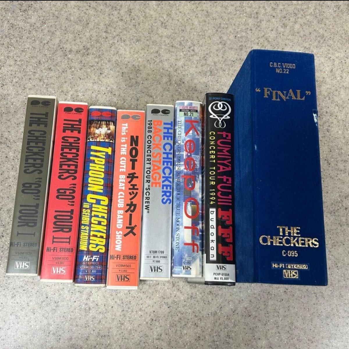 チェッカーズ 藤井フミヤ CHECKERS コンサートビデオ など VHS 8点