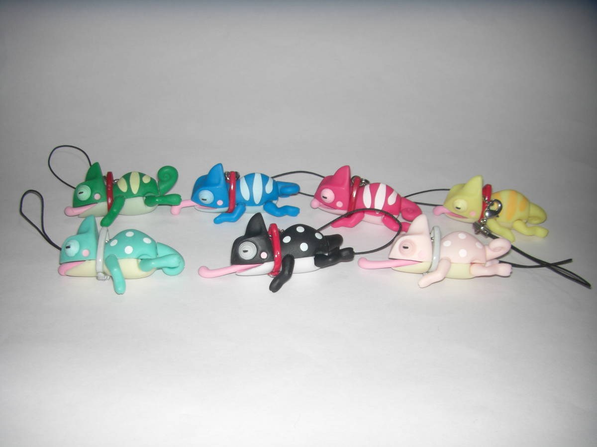 おさんぽカエル おさんぽカメレオン 初代全7種 美品