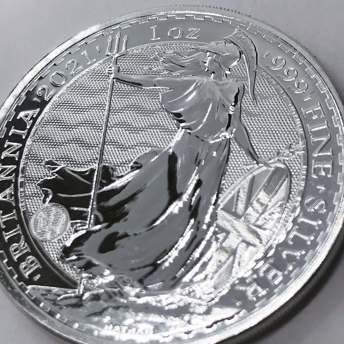 2021年 英国ブリタニア銀貨 純銀1オンス 本物です｜Yahoo!フリマ（旧