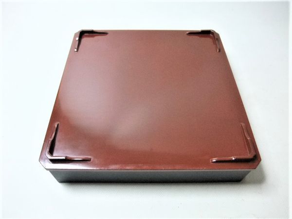 平安 象彦 五段焼物重 古漆刷毛目塗 天然木 本漆器