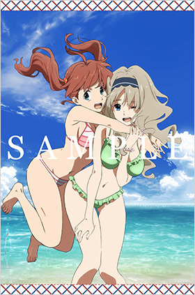 ミク＆ココロ 描き下ろしB2タペストリー 「Blu-ray/DVD ダーリン・イン