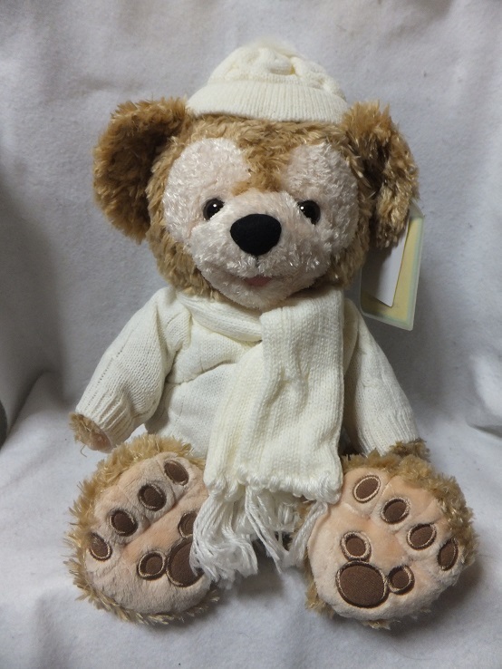 ダッフィー 初期 ぬいぐるみバッジ 白セーター 2009年以前の初期の