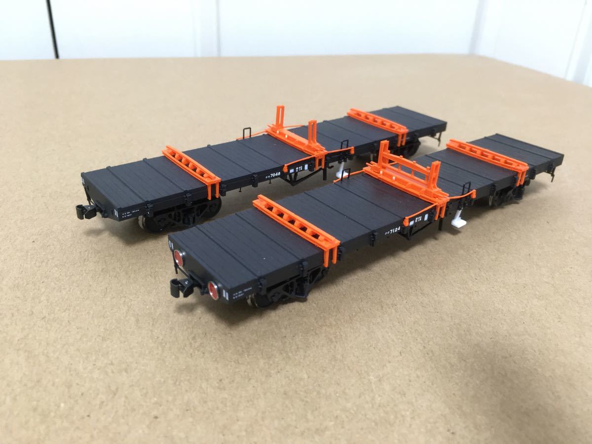 HO トラムウェイ チキ7000 レール固定台付2両セット 中古 送料込み 16