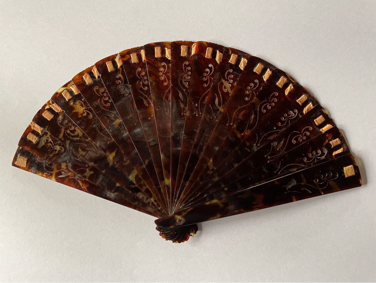 鼈甲 ベッコウ べっ甲 扇子 センス せんす 和装小物