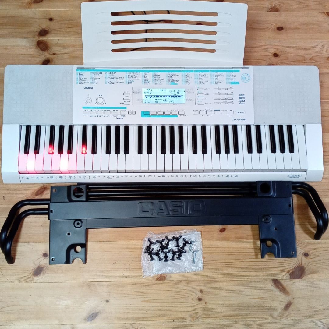 CASIO LK-223 キーボード スタンド イス付き CASIO LK-223 キーボード