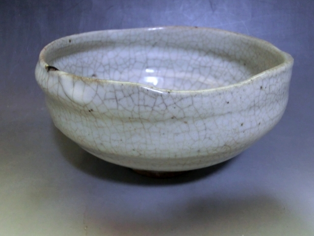 平茶碗 茶碗 李朝 茶道具 中国 唐物 時代物 白磁 鳥 花草紋 古玩 唐