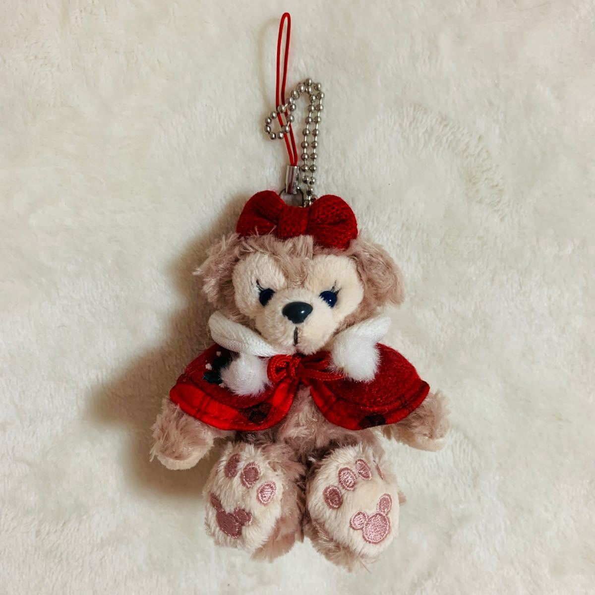 ダッフィー シェリーメイ クリスマス ぬいぐるみストラップ