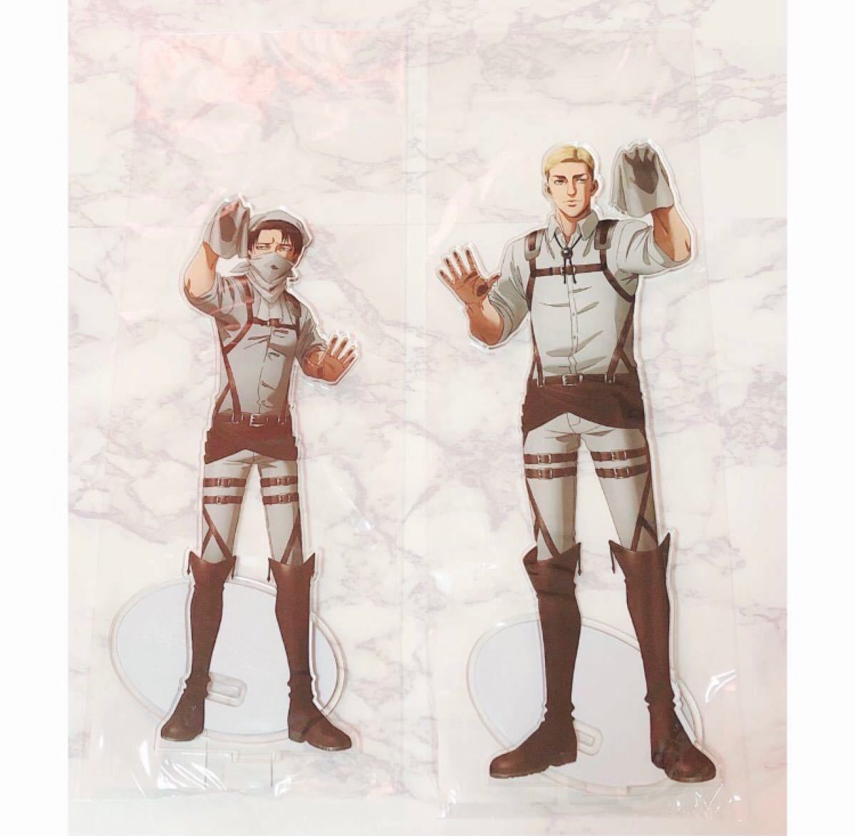 進撃の巨人〉エルヴィン・スミス&リヴァイ猫 アクリルスタンド