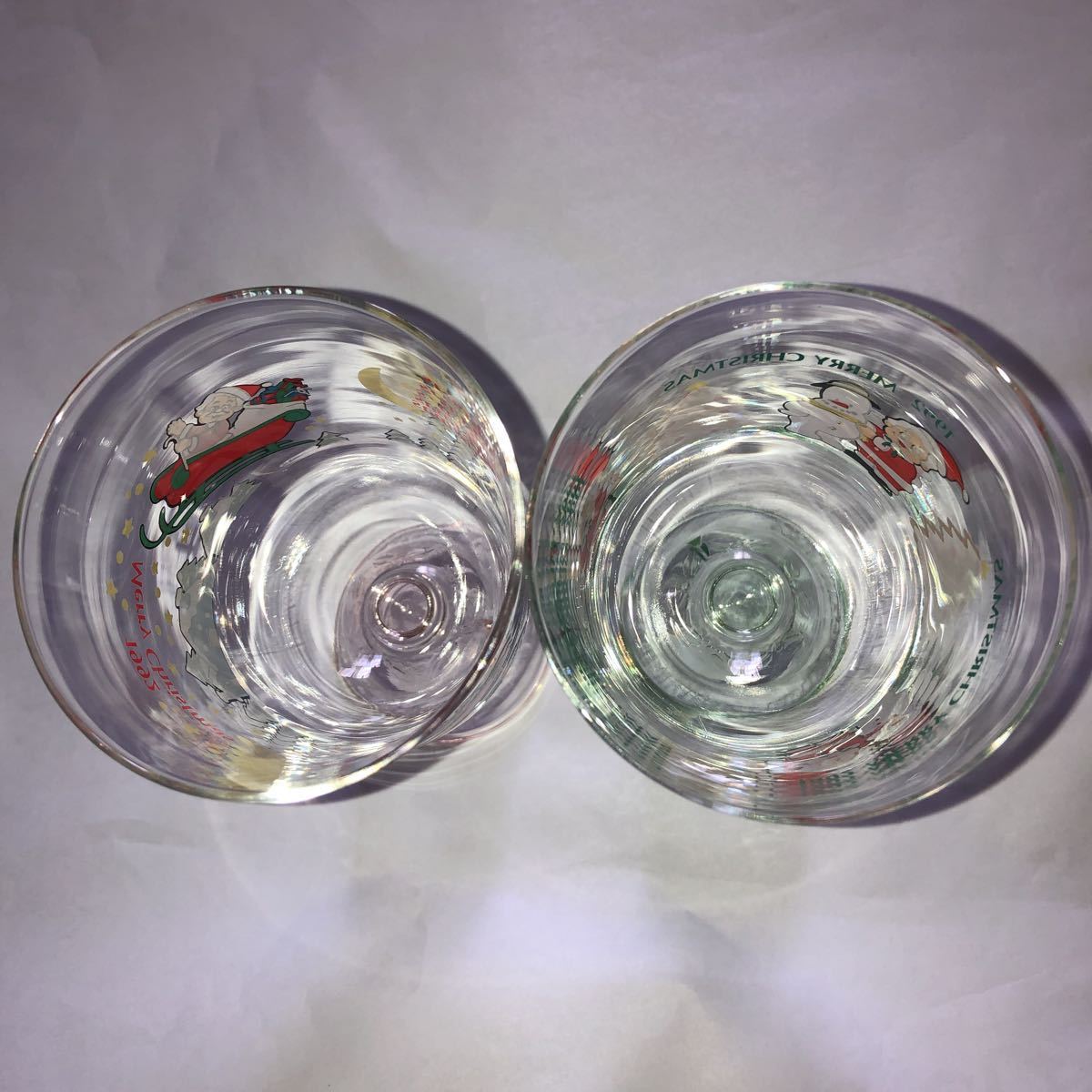 レトロ 激レア非売品 1992年KFCクリスマス ベル型グラス 2個セット