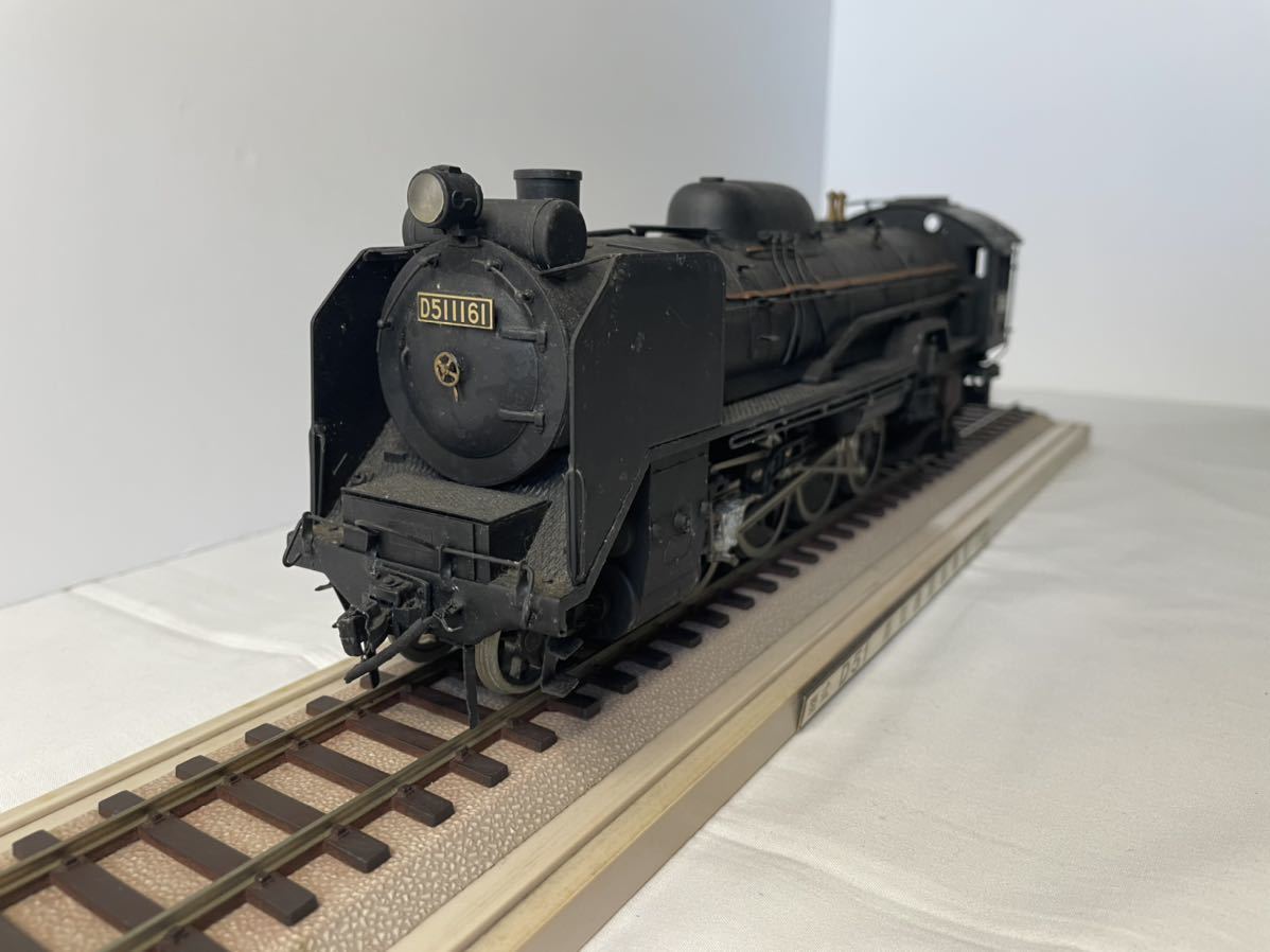 D51蒸気機関車模型 O ゲージサイズ 三井金属製 真鍮 人気 D51蒸気機関