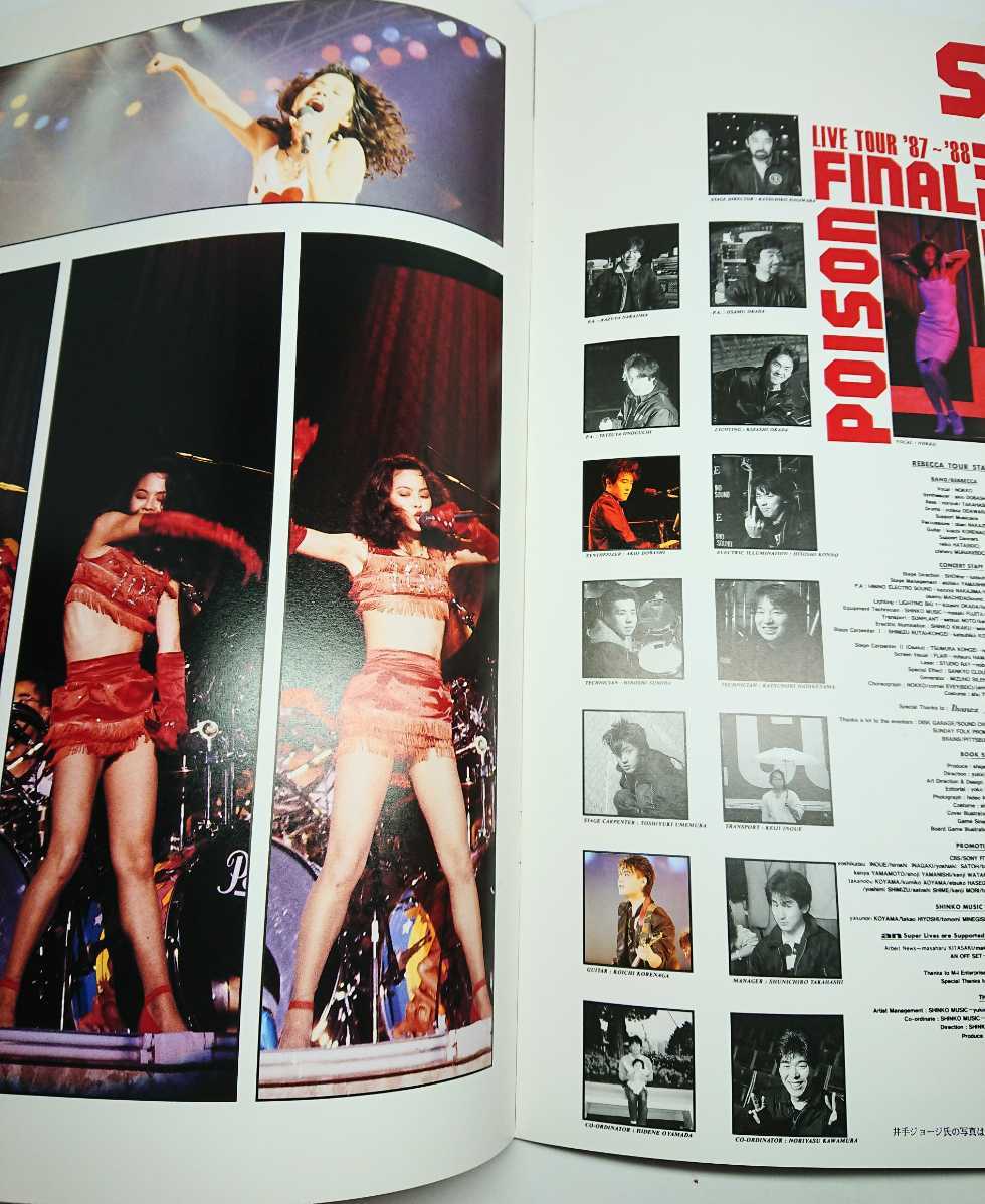 REBECCA レベッカ ライブツアーファイナル 87-88 パンフレット NOKKO