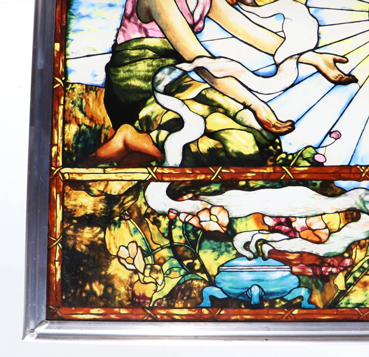 ニューヨーク メトロポリタン美術館ステンドグラス 太陽と月 グラス