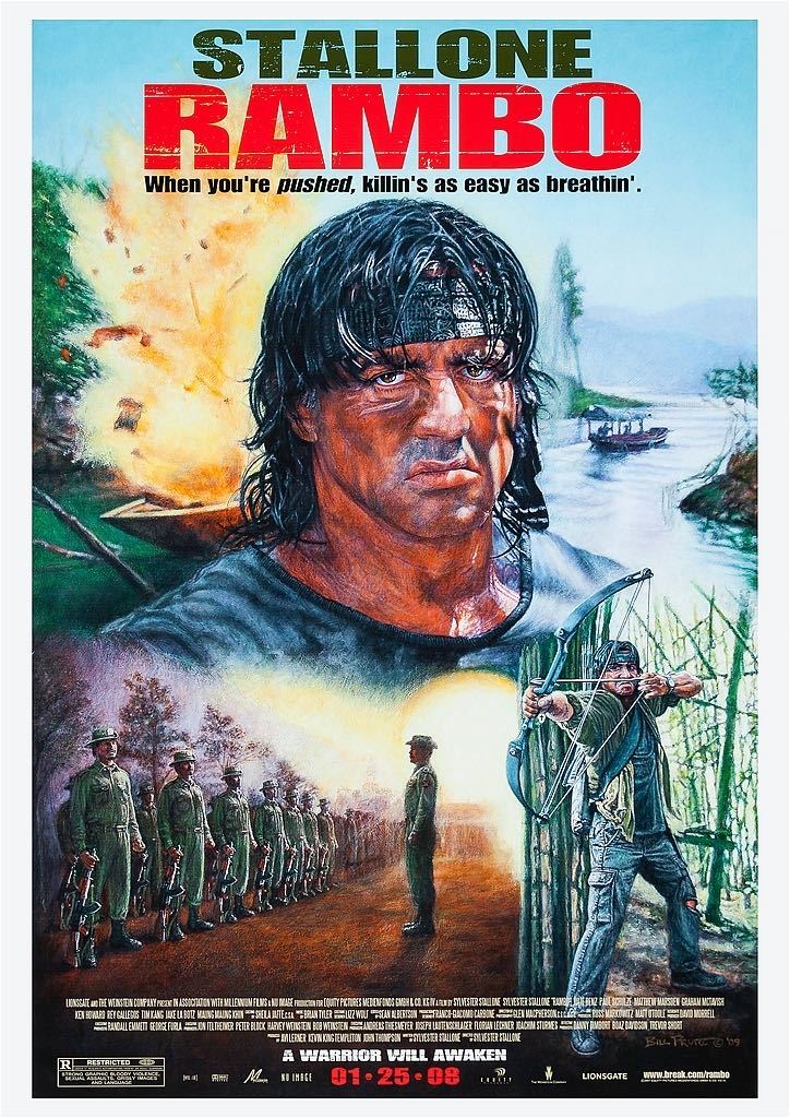 Yahoo!オークション - ポスター『ランボー/最後の戦場』（Rambo）#2 シ