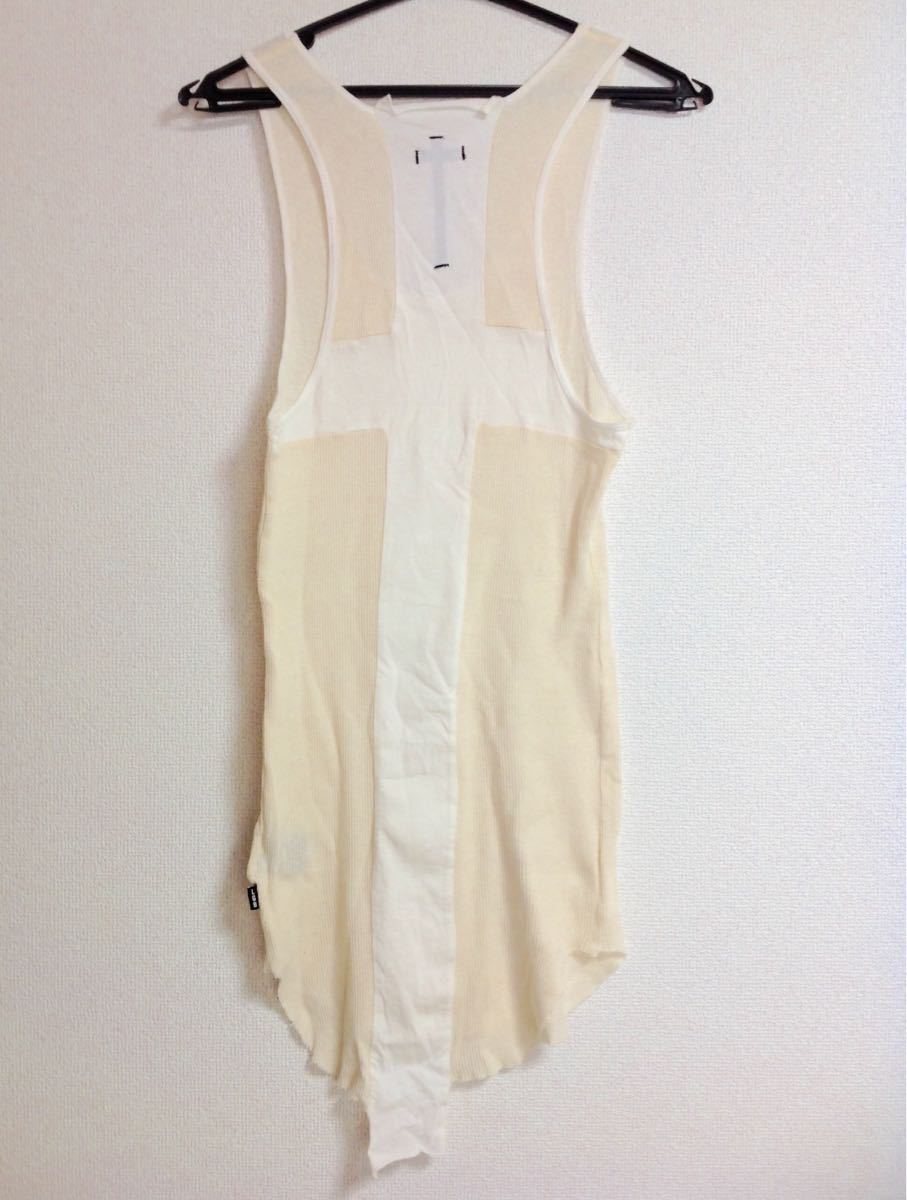 送料無料 hyde着 LGB バッククロス タンクトップ メンズ1 ホワイト 白