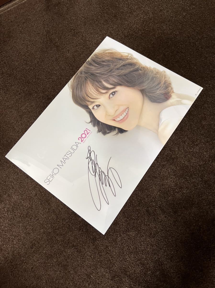 貴重 松田聖子 直筆サイン 入り クリアポスター 武道館抽選 当選品