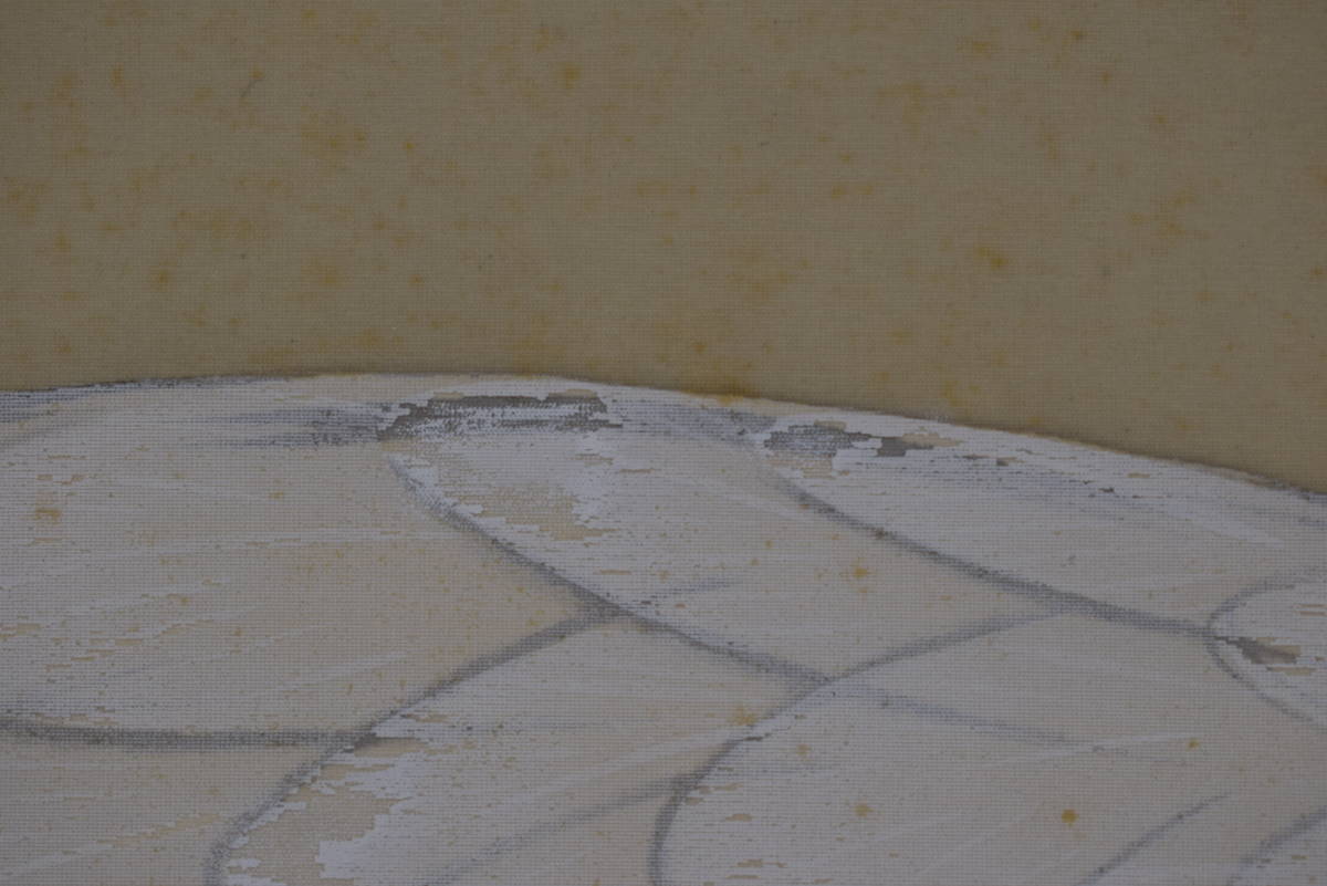 真作/東原方僊/鶴図/巣籠図/横物/掛軸☆宝船☆Y-515 真作】東原方僊/鶴