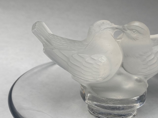 美品 ルネ・ラリック 小鳥リースデザイン ジュエリートレイ 美品 ルネ