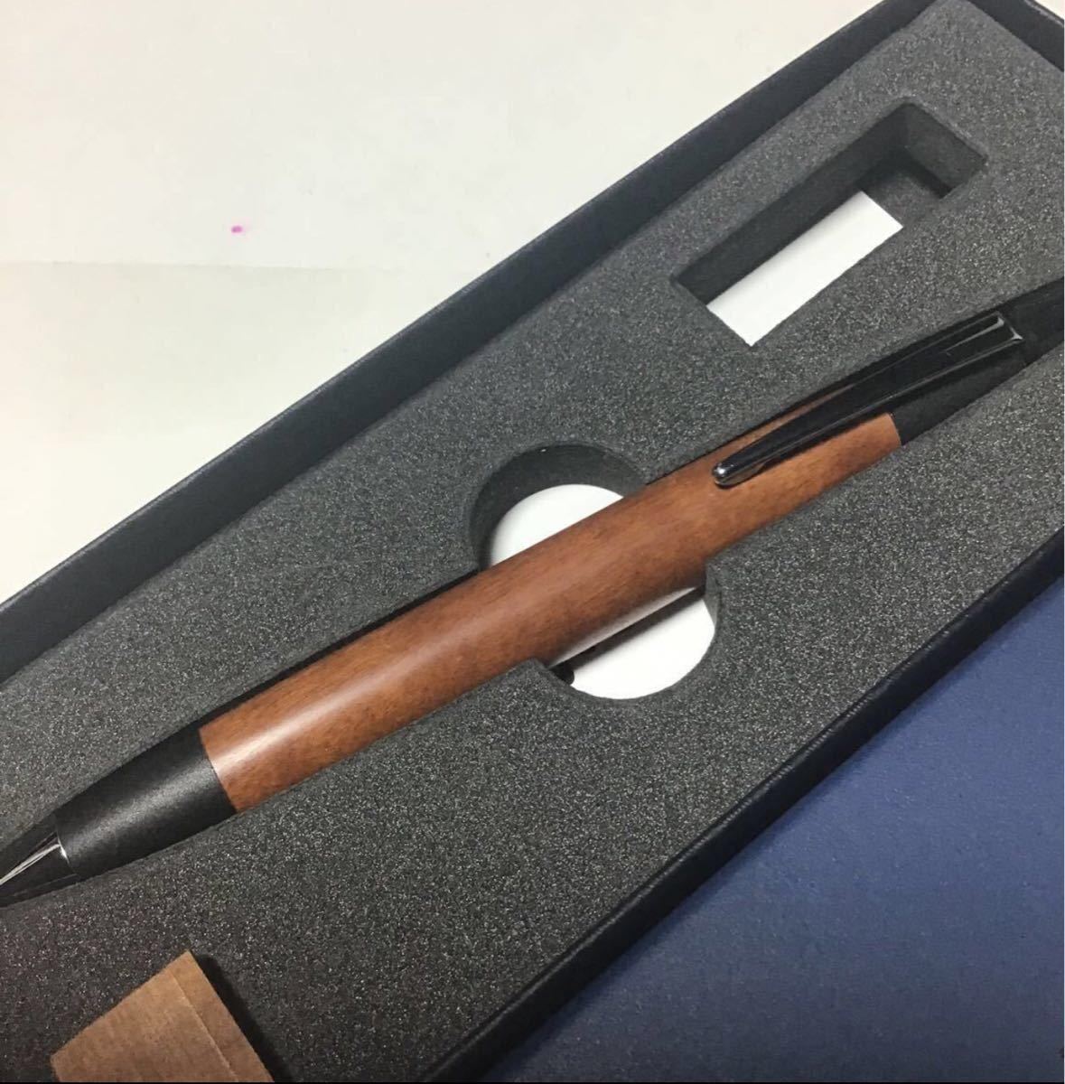 野原工芸 棗(なつめ) ボールペン スタンダード シルバー金具 箱 ウッド