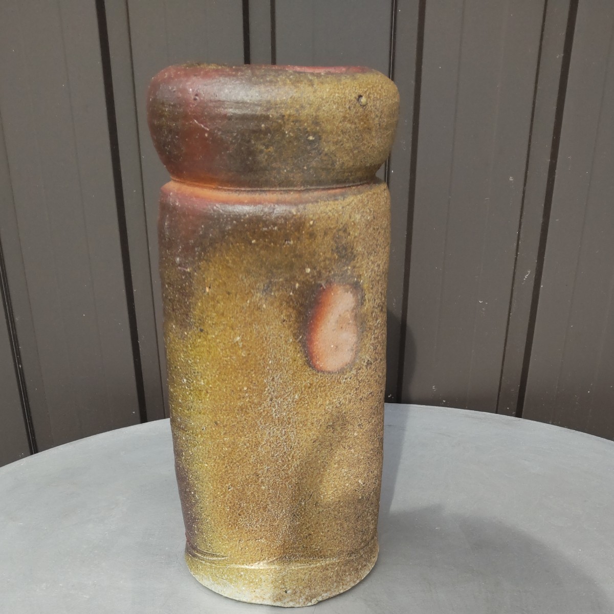 西墻邦雄 細口花入 備前焼