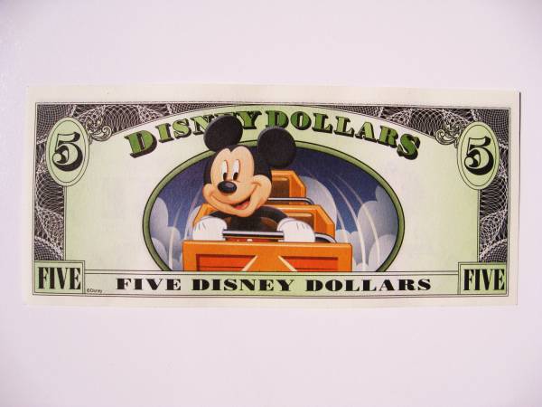 Disney dollar ディズニー ドル ミッキーマウス5枚セット Disney