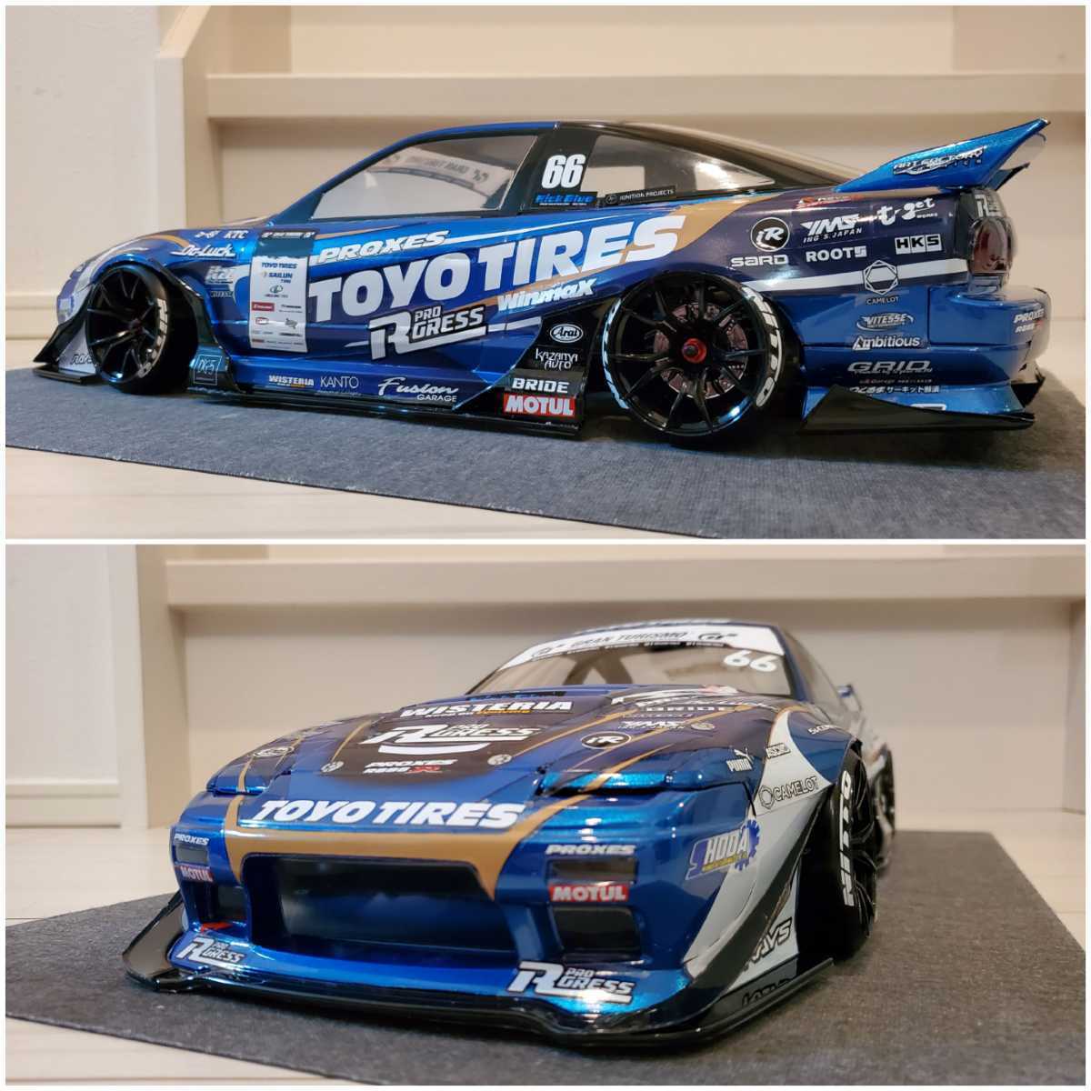 Yahoo!オークション - ボディのみ 180SX WISTERIA Reve D 1/10 レイヴD