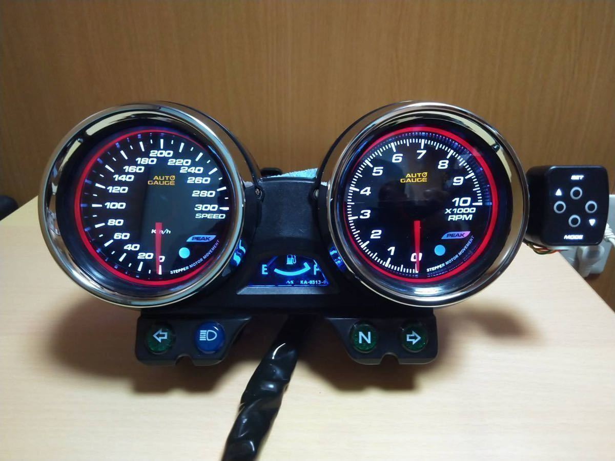 カワサキ ゼファー750用純正240kmメーター 新品 フルスケール 逆車用