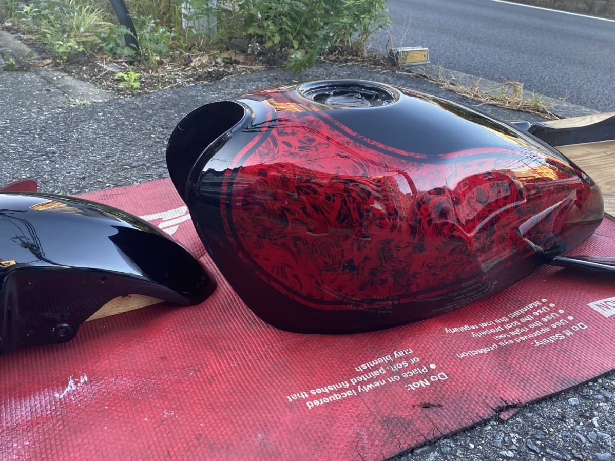 Yahoo!オークション - カワサキ ゼファー400 ラップ塗装 外装フルセッ