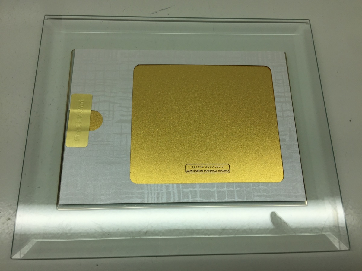 9】P&G オリジナル 純金 プレート ゴールド 99.99% 3g 東京
