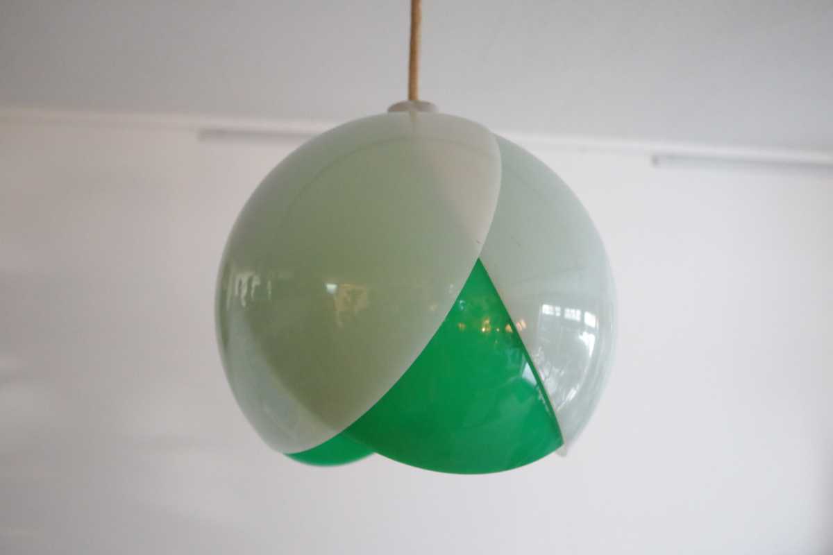 レトロ照明 昭和レトロポップ チューリップランプ グリーン 緑 お花